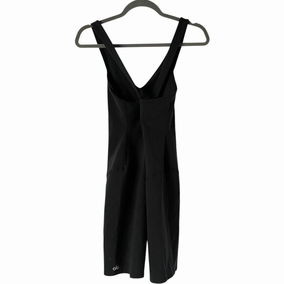 ALO Airbrush Real Onesie Black Size M Activewear Bodysuit Romper - Picture 6 of 9